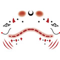 Moon Stitch Halloween Tattoo