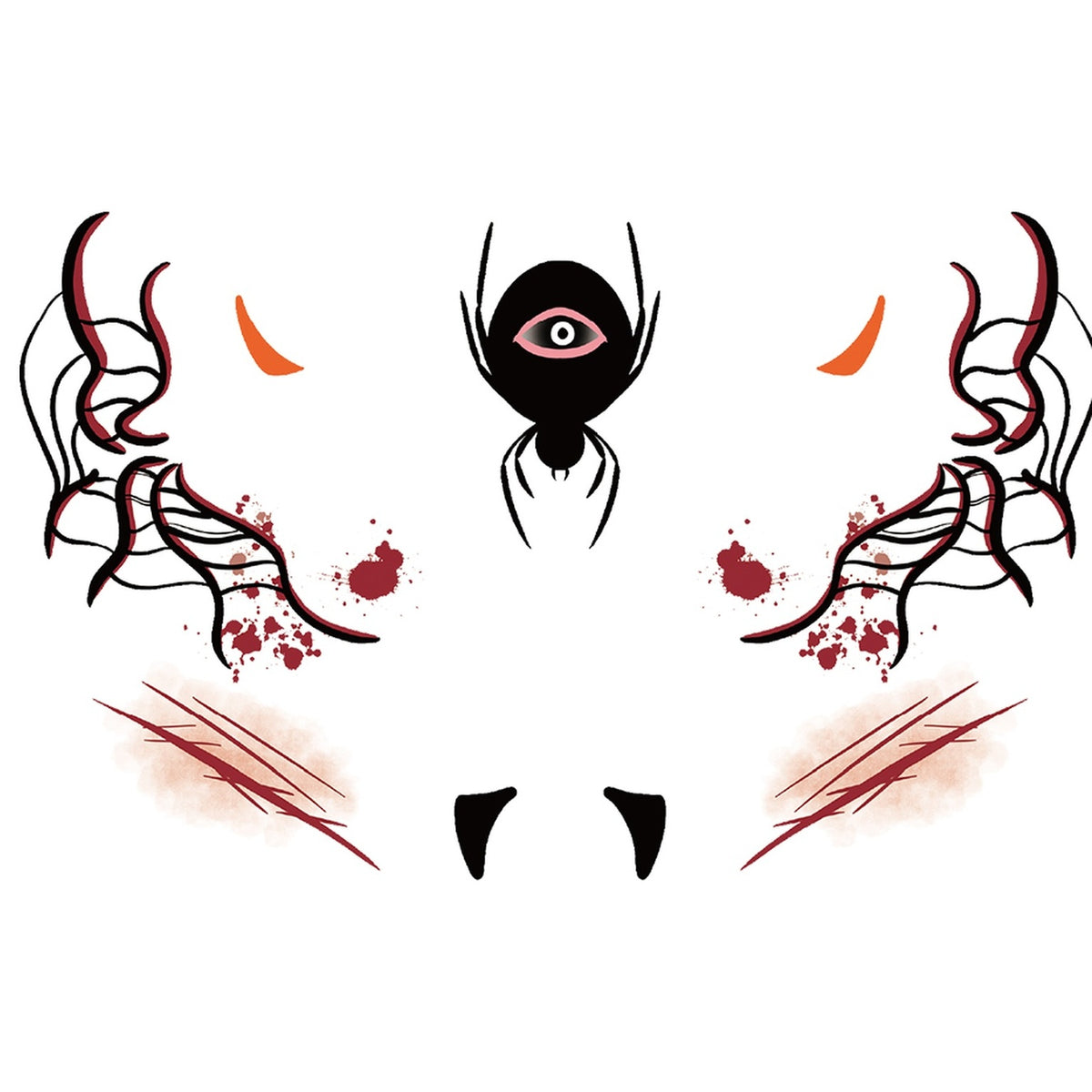Eye Spider Halloween Tattoo