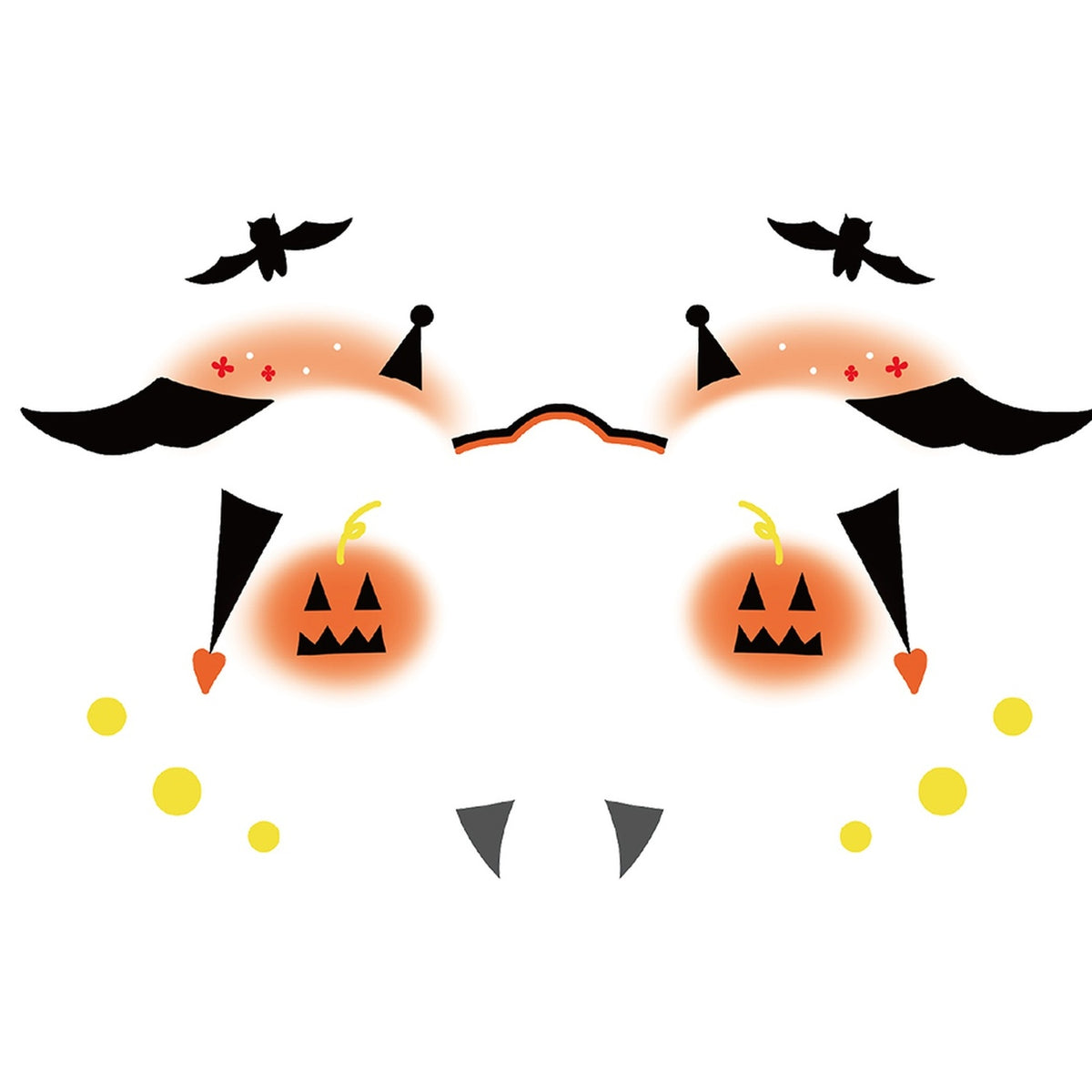 Bat Pumpkin Halloween Tattoo