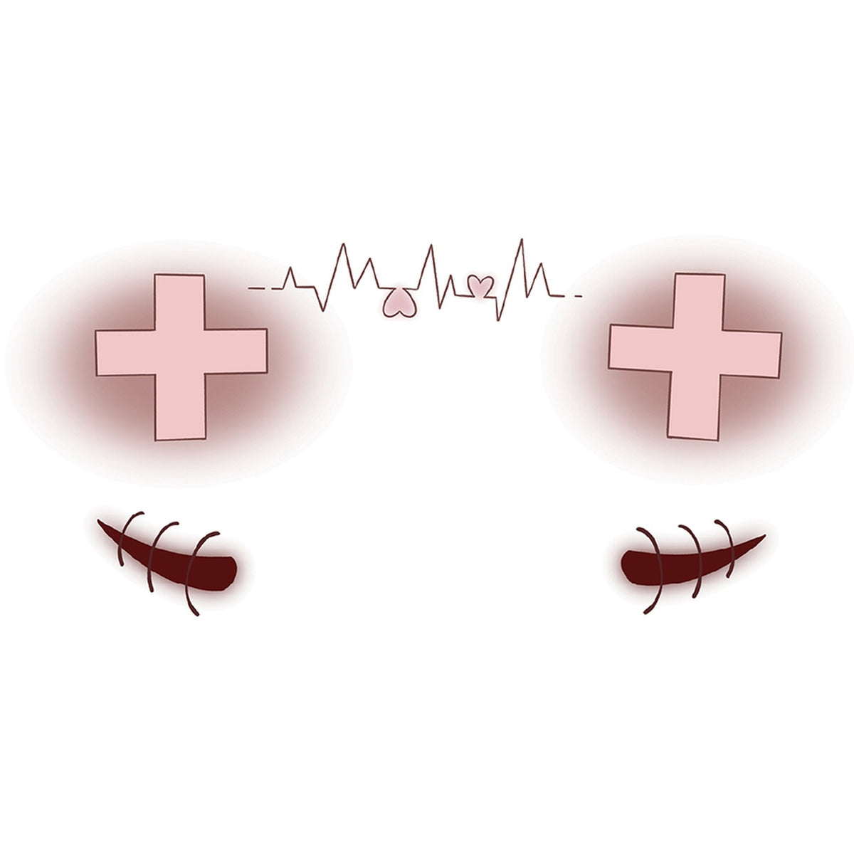 Heartbeat Halloween Tattoo