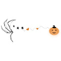 Pumpkin Wing Halloween Tattoo