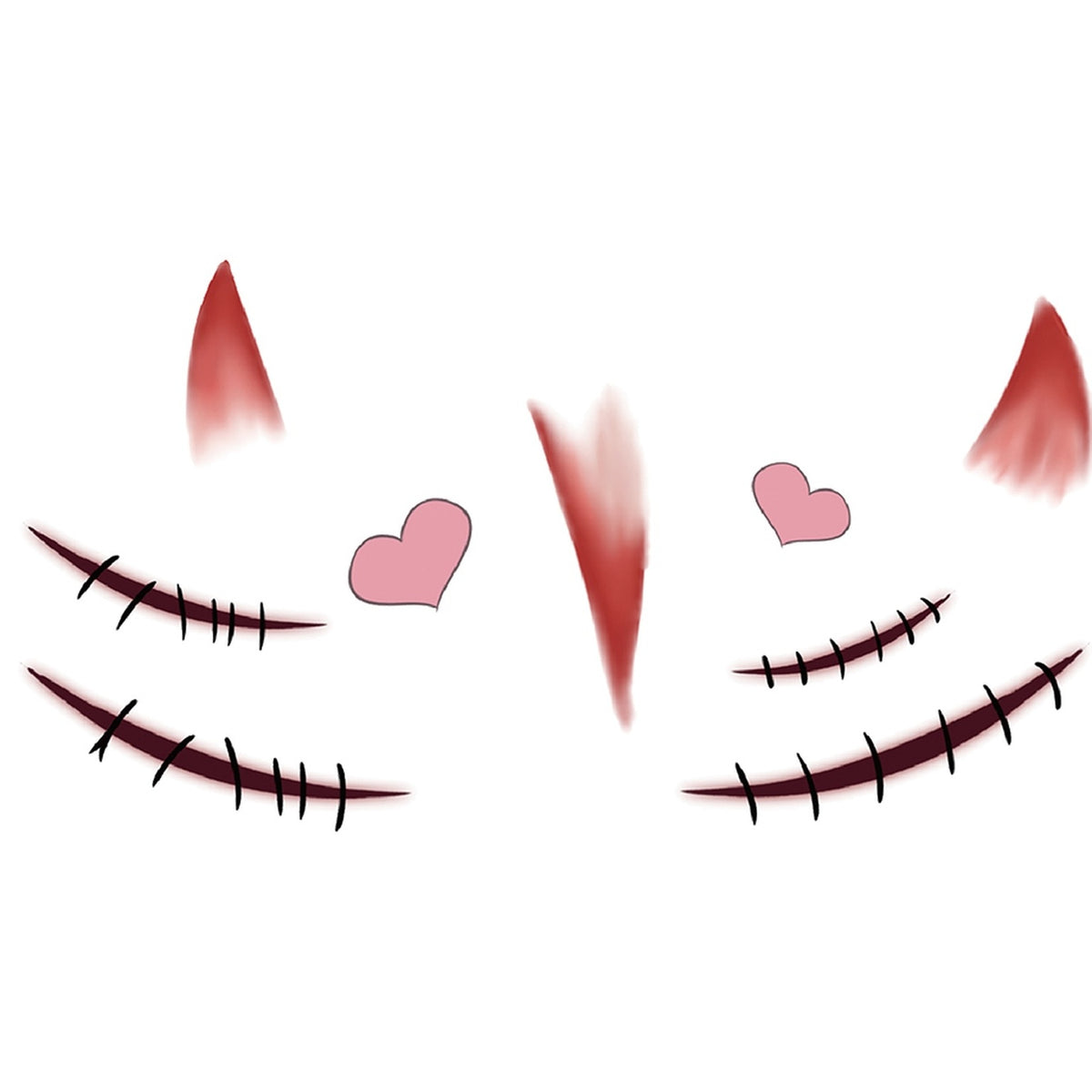 Horn Heart Halloween Tattoo