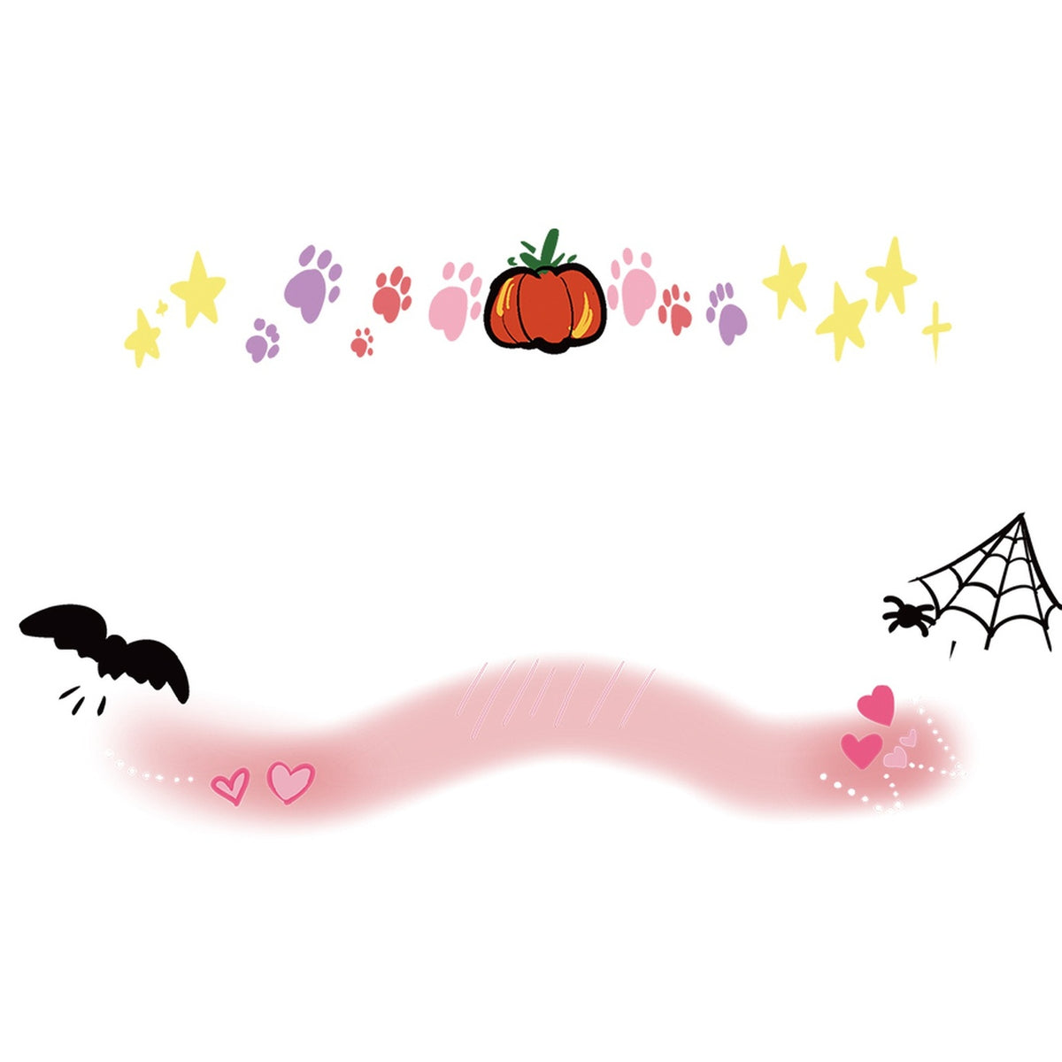 Pumpkin Paw Halloween Tattoo