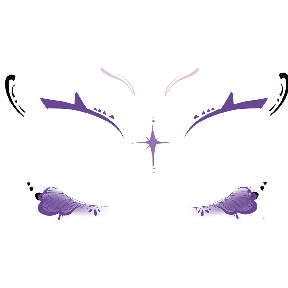 Butterfly Star Halloween Tattoo