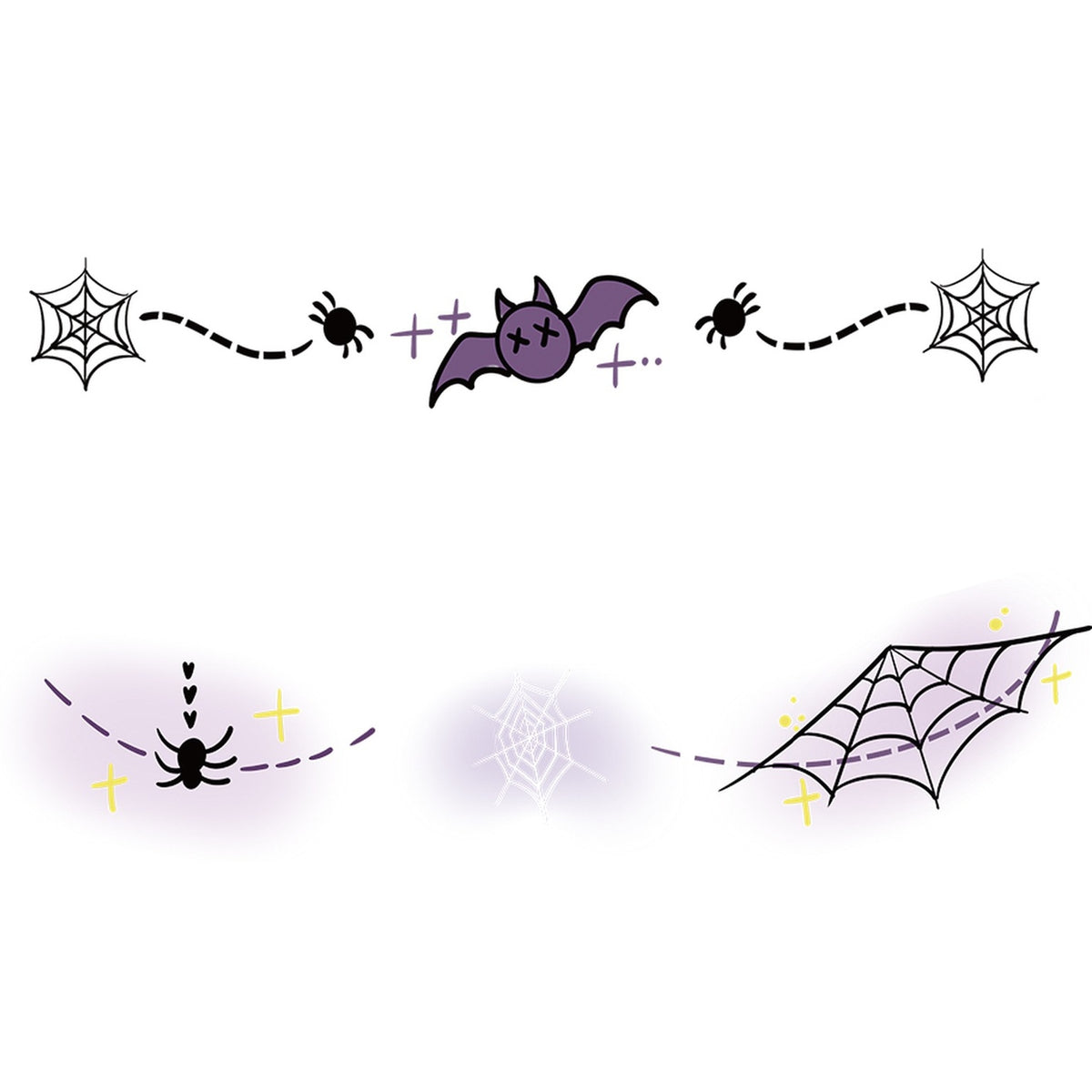 Bat Web Halloween Tattoo