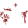 Bloody Hand Halloween Tattoo