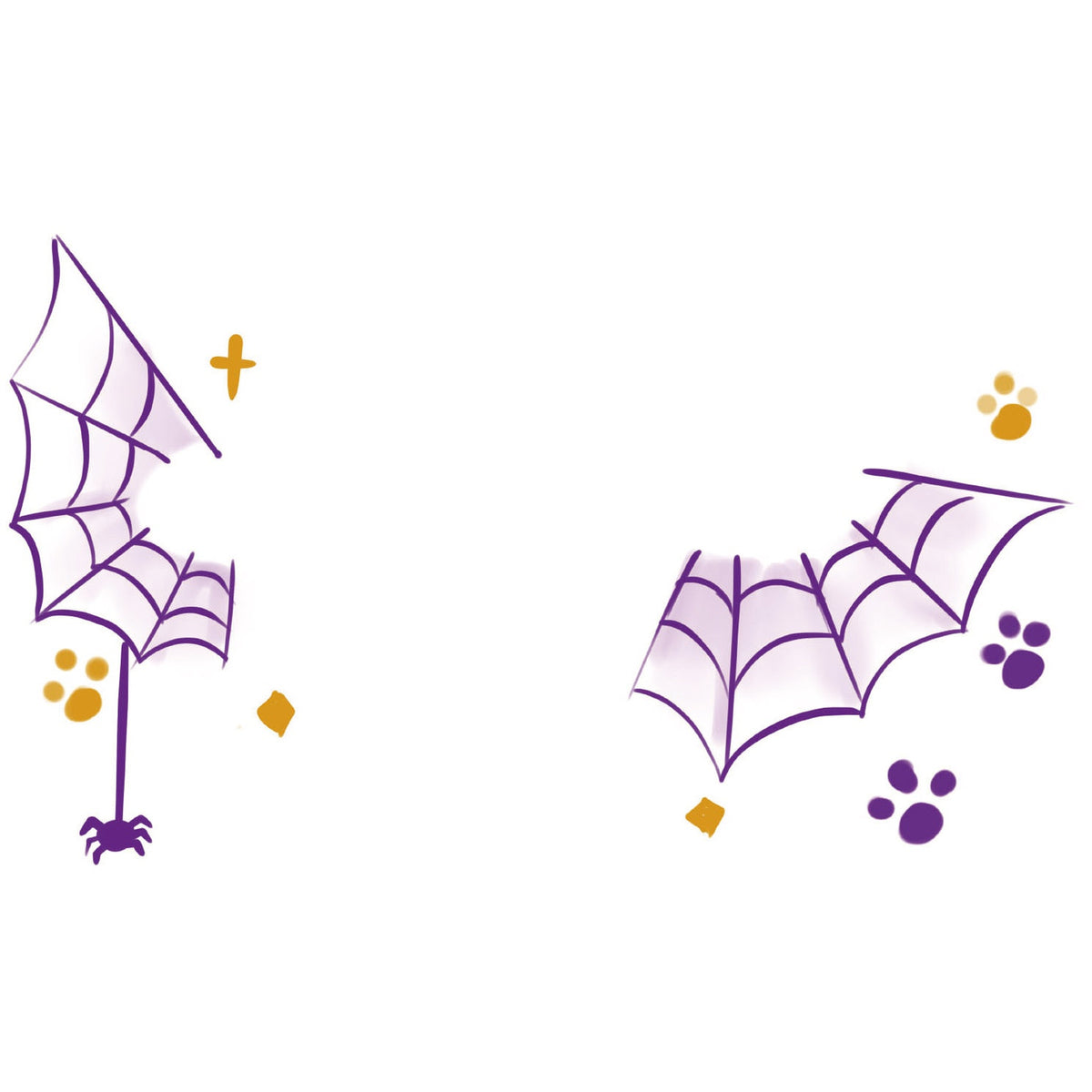 Spider Paw Halloween Tattoo