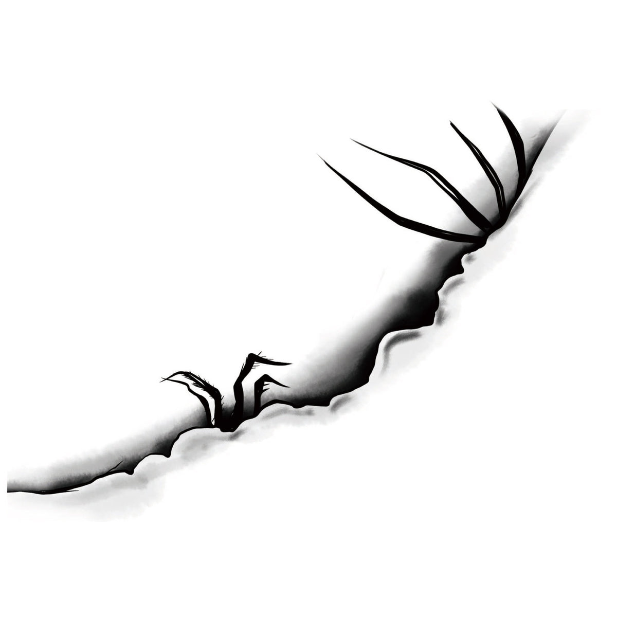 Crack Claw Halloween Tattoo