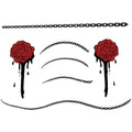 Rose Chain Halloween Tattoo