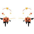 Pumpkin Bat Halloween Tattoo