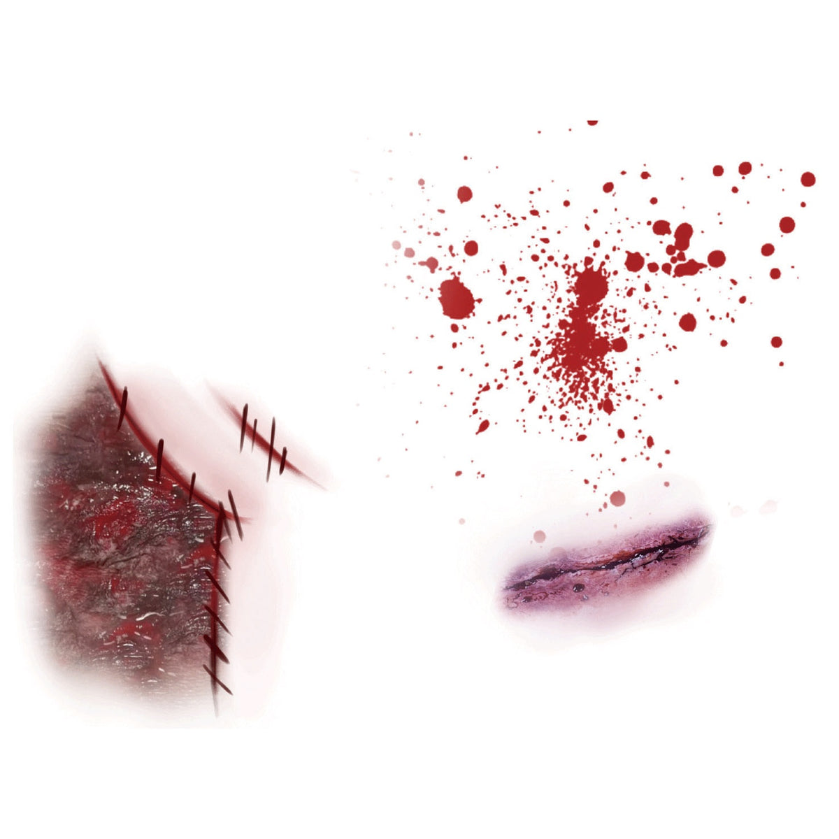 Stitched Wound Halloween Tattoo