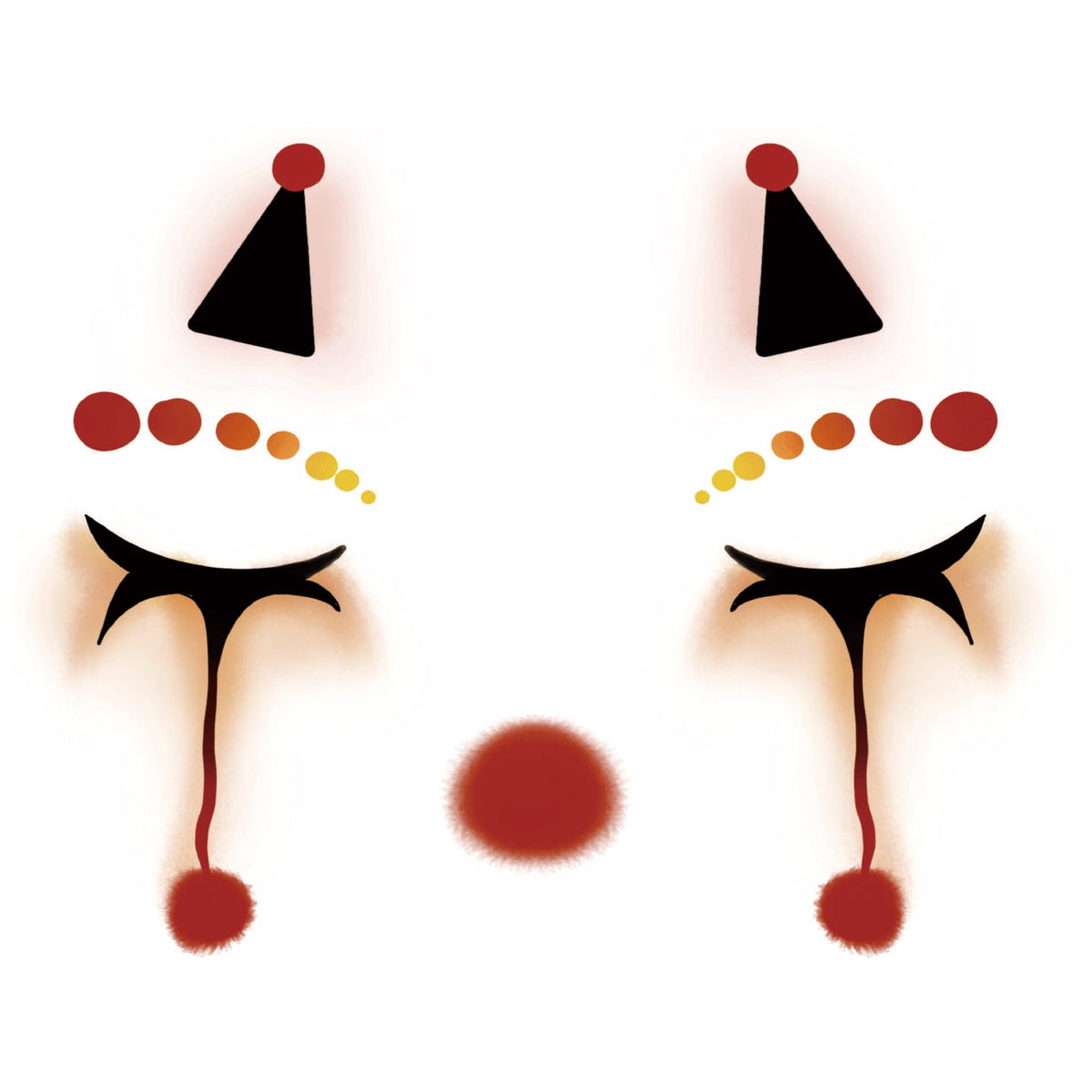 Clown Drip Halloween Tattoo