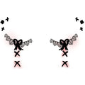 Lace Bow Halloween Tattoo