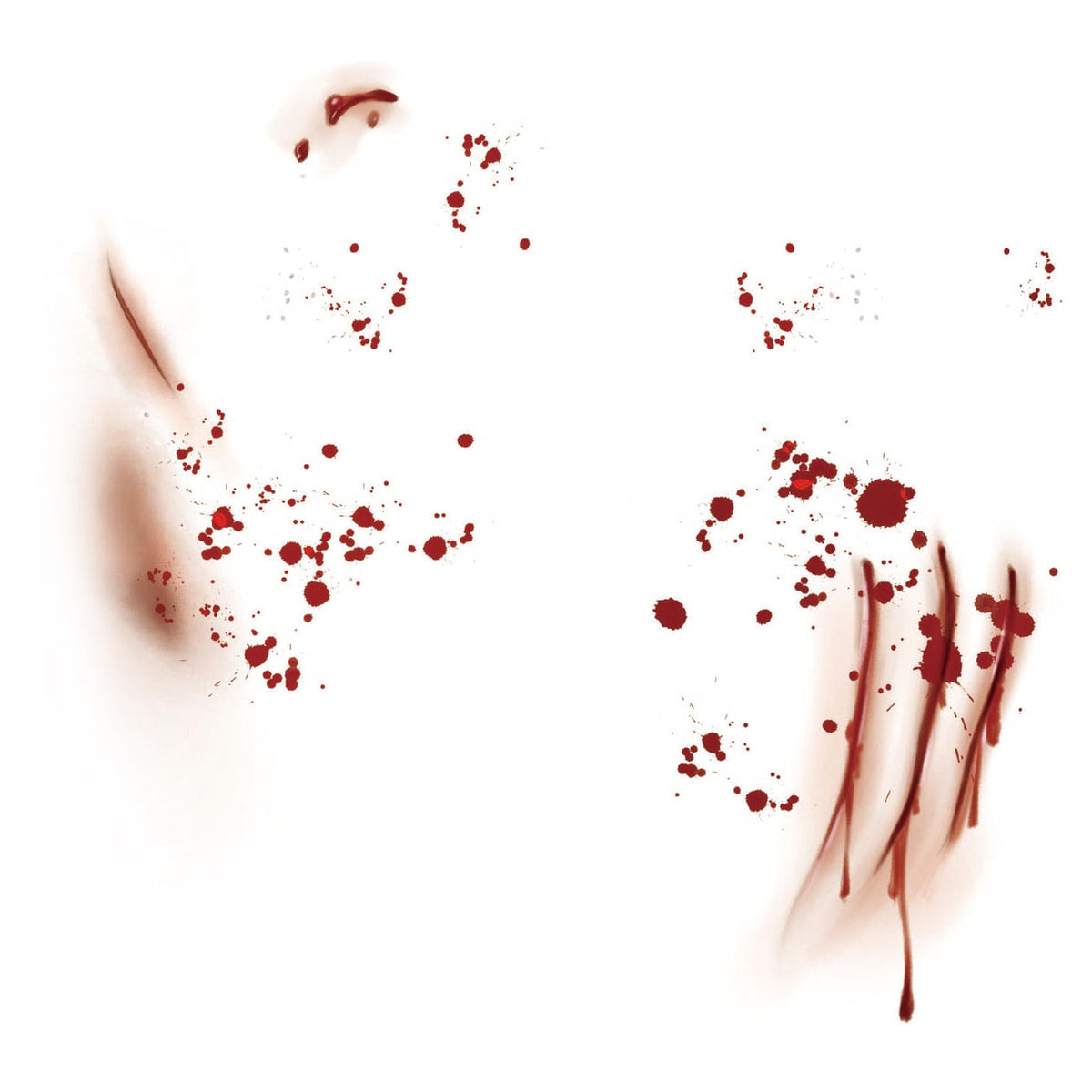 Blood Scratch Halloween Tattoo