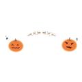 Halloween Stitch Pumpkin Tattoo Stickers