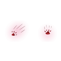 Halloween Claw Print Tattoo Stickers
