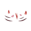 Halloween Devil Face Tattoo Stickers