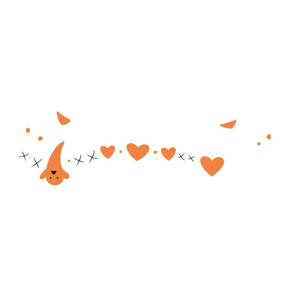 Halloween Ghost Heart Tattoo Stickers