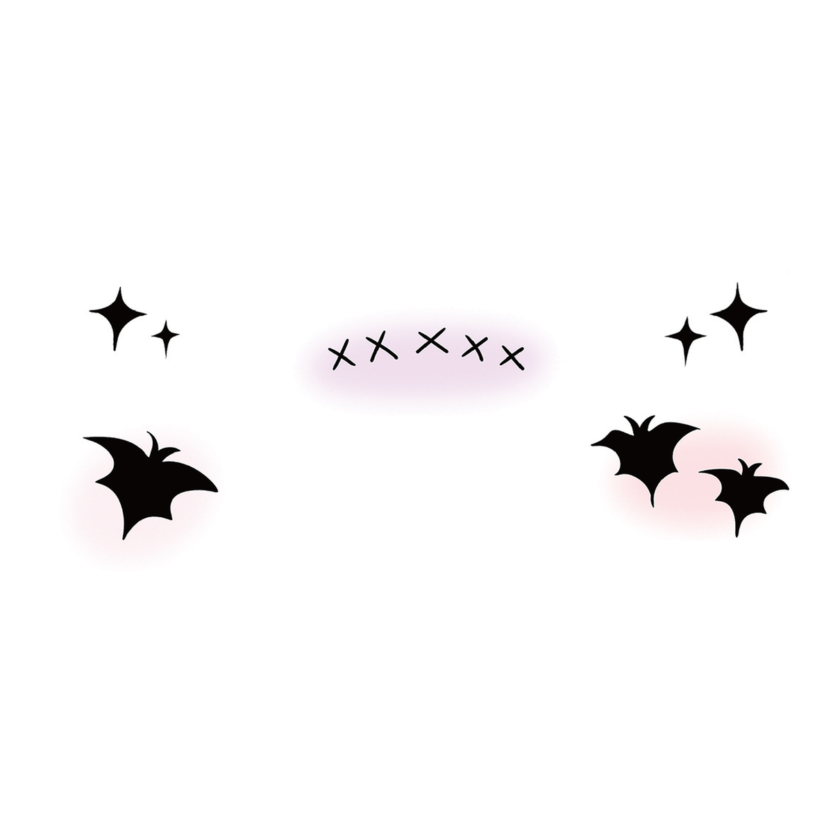 Halloween Stitch Bat Tattoo Stickers