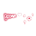 Halloween Boo Heart Tattoo Stickers