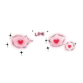 Halloween Love Heart Tattoo Stickers