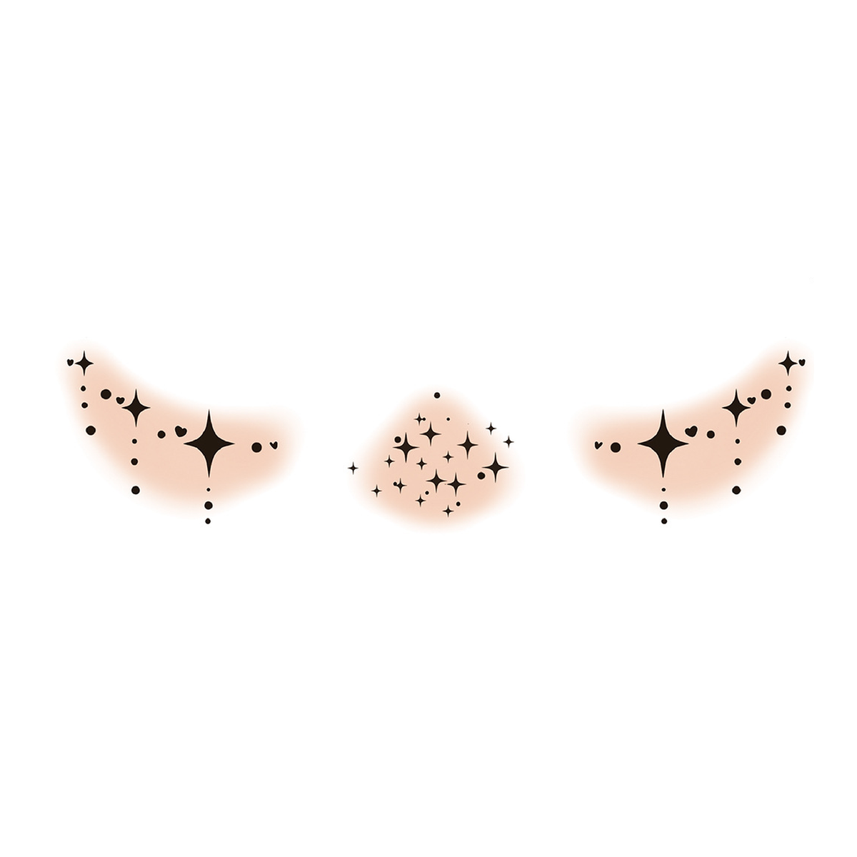 Halloween Star Blush Tattoo Stickers
