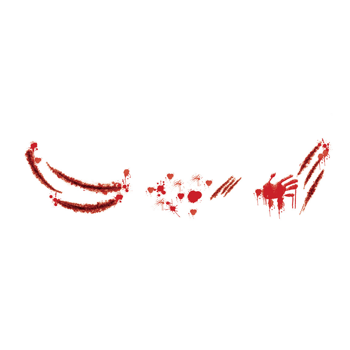 Halloween Blood Handprint Tattoo Stickers