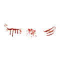 Halloween Blood Scratch Tattoo Stickers