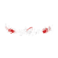 Halloween Bloody Handprint Tattoo Stickers