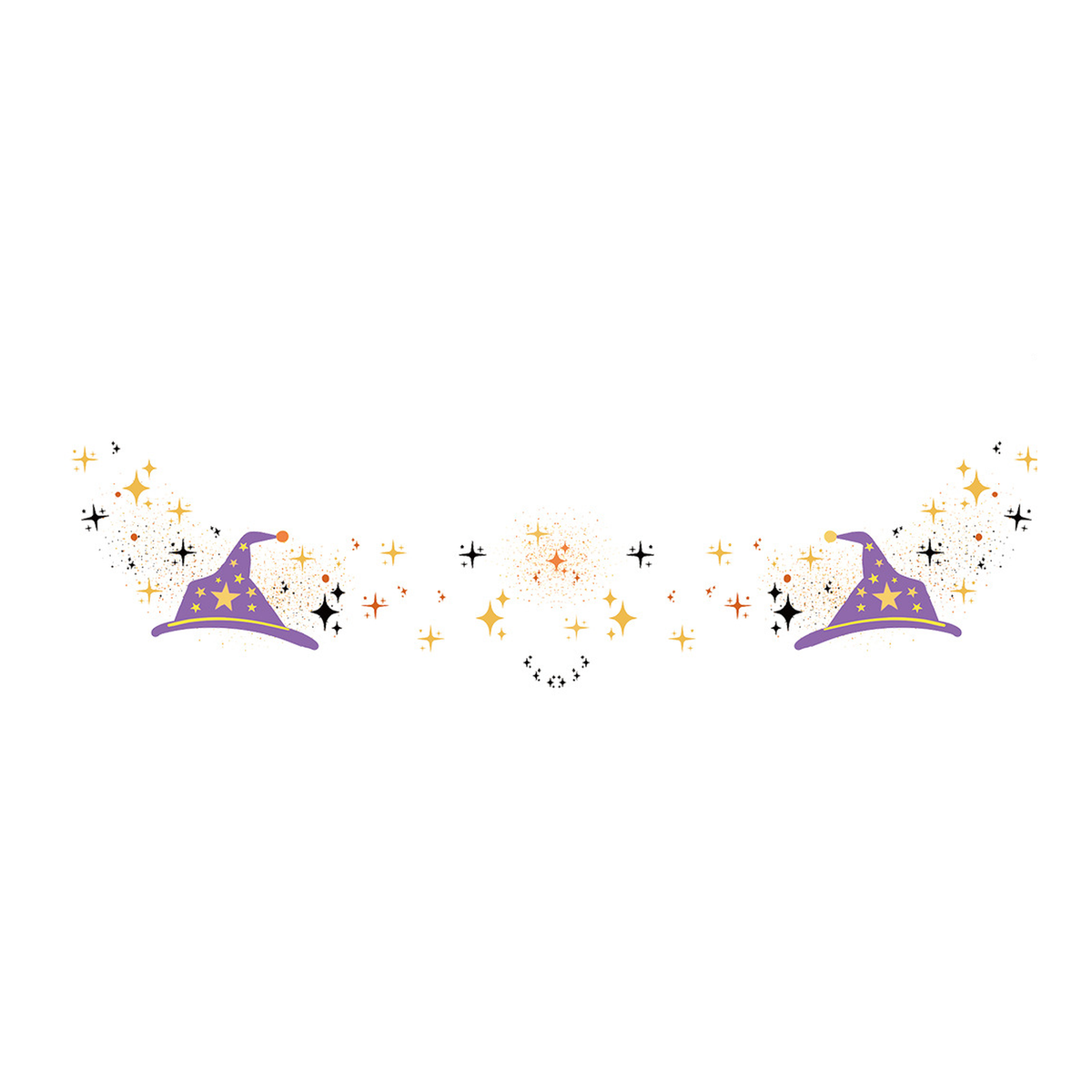 Halloween Witch Hat Tattoo Stickers