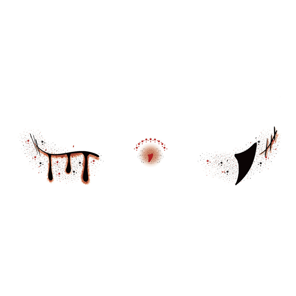 Drip Wound Halloween Tattoo Stickers