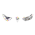 Bat Text Halloween Tattoo Stickers