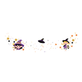 Wizard Girl Halloween Tattoo Stickers