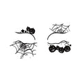 Pumpkin Web Halloween Tattoo Stickers