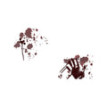 Splatter Hand Halloween Tattoo Stickers