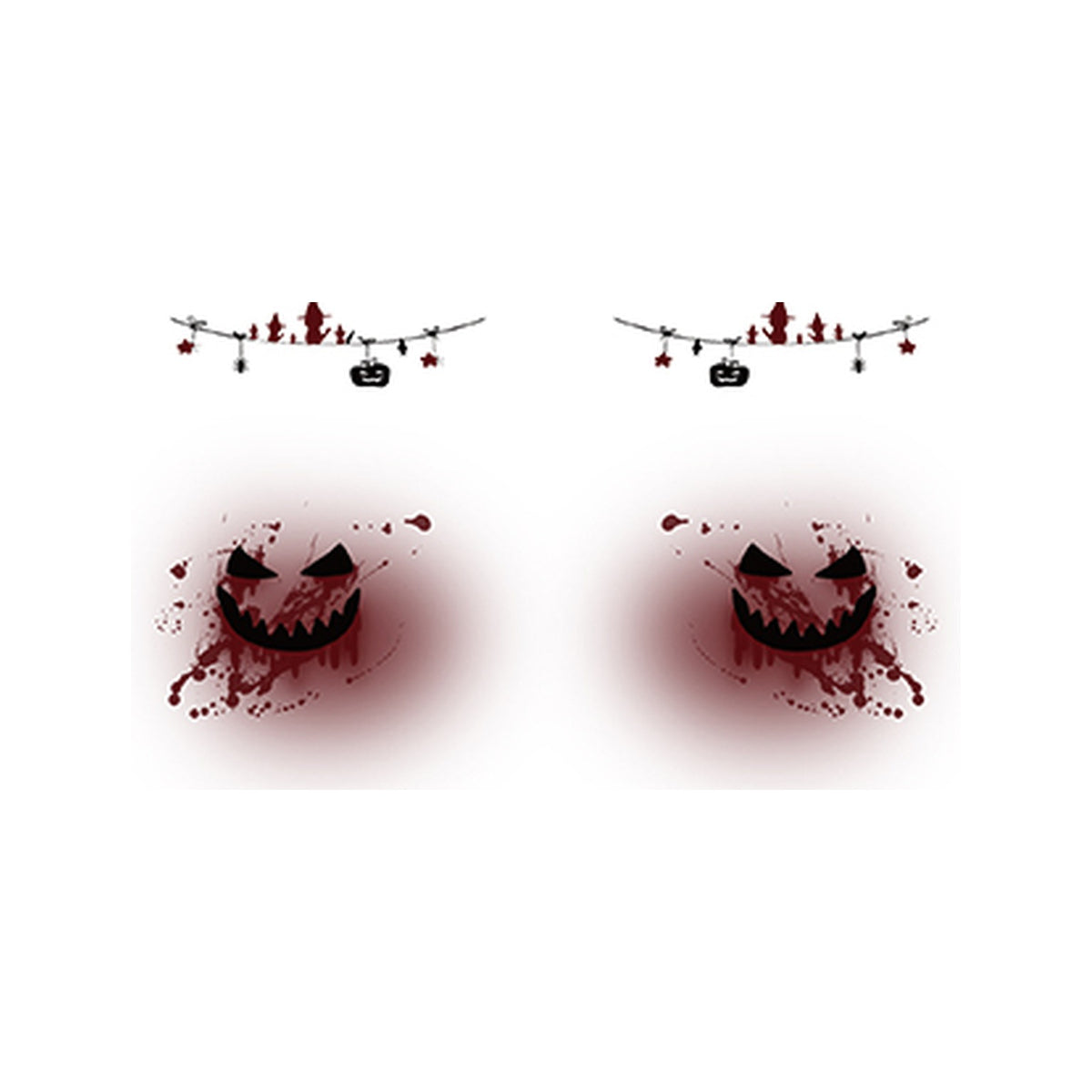 Pumpkin Blood Halloween Tattoo Stickers