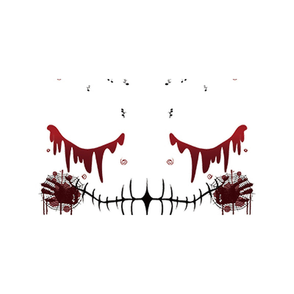 Skeleton Drip Halloween Tattoo Stickers
