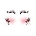 Lace Kiss Halloween Tattoo Stickers