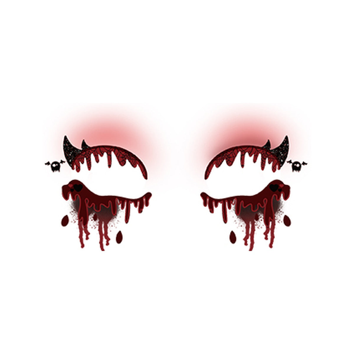 Horn Drip Halloween Tattoo Stickers