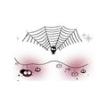 Spider Web Halloween Tattoo Stickers