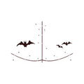 Bat Garland Halloween Tattoo Stickers