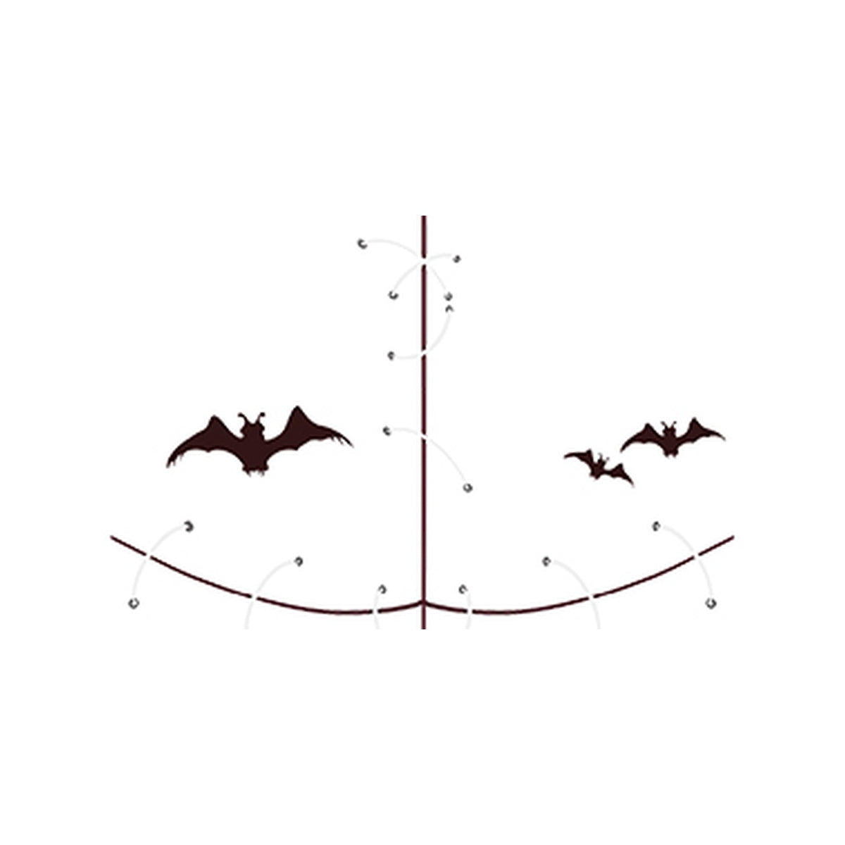 Bat Garland Halloween Tattoo Stickers