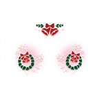 Christmas Bell Wreath Snowflake Face Temporary Tattoos
