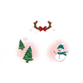 Snowman Reindeer Antler Christmas Face Temporary Tattoos