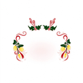 Candy Cane Holly Bauble Christmas Face Temporary Tattoos