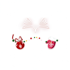 Bauble Mitten Face Tattoos