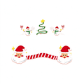 Santa Snowman Face Tattoos
