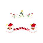 Santa Snowman Face Tattoos