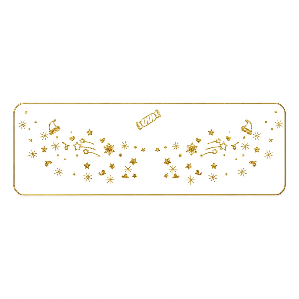 Metallic Glitter Star & Candy Temporary Tattoos