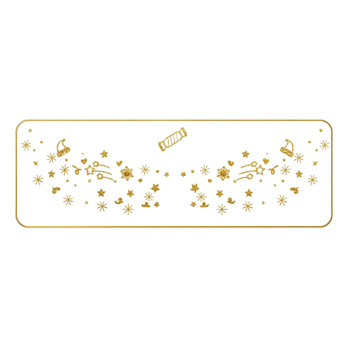 Metallic Glitter Star & Candy Temporary Tattoos